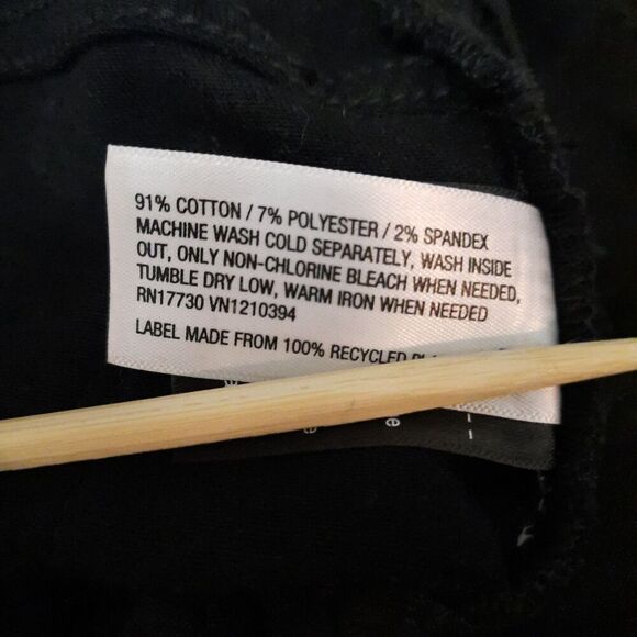 Universal Thread High Rise Skinny Jeans Size 2 / 26R Dark Black Stretch Denim - Picture 13 of 14